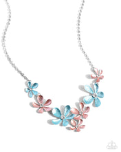 Load image into Gallery viewer, Reflective Rundown Blue Necklace