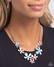 Load image into Gallery viewer, Reflective Rundown Blue Necklace