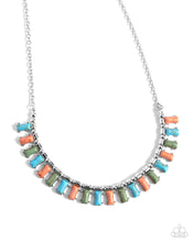 Load image into Gallery viewer, Stony Shimmer Blue Necklace