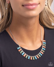Load image into Gallery viewer, Stony Shimmer Blue Necklace