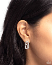 Load image into Gallery viewer, Safety Pin Secret White Earrings