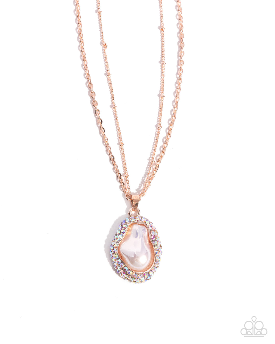 Beachy Baroness Rose Gold Necklace