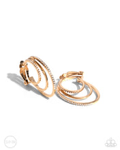 Load image into Gallery viewer, Triad Trek Gold Clip On Hoop Earrings