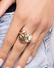 Load image into Gallery viewer, Beachy Bevvy Gold Skinny Band Ring
