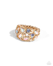 Load image into Gallery viewer, Abstract Accuracy Gold Skinny Band Ring