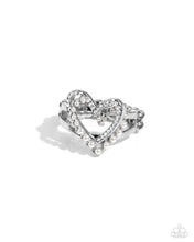 Load image into Gallery viewer, Just a Crush White Skinny Band Ring