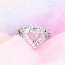 Load image into Gallery viewer, Just a Crush White Skinny Band Ring