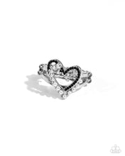 Load image into Gallery viewer, Just a Crush Black Skinny Band Ring
