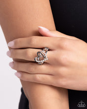 Load image into Gallery viewer, Just a Crush Black Skinny Band Ring