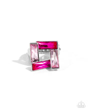 Load image into Gallery viewer, Sinuous Square Pink Skinny Band Ring