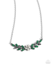 Load image into Gallery viewer, Leafy Layover White Necklace