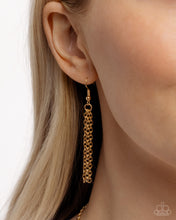 Load image into Gallery viewer, Leafy Layover Orange Necklace