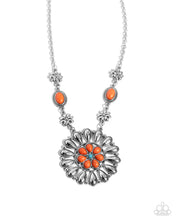 Load image into Gallery viewer, Ornate Opinion Orange Necklace