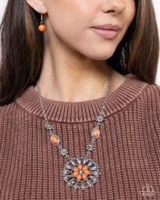 Load image into Gallery viewer, Ornate Opinion Orange Necklace