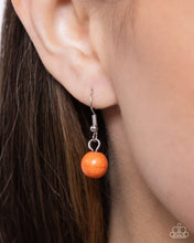 Load image into Gallery viewer, Ornate Opinion Orange Necklace