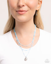 Load image into Gallery viewer, Spiral Safari Blue Necklace