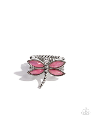 Dragonfly Dedication Pink Ring