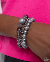 Load image into Gallery viewer, Shattered Stack Silver Bracelet