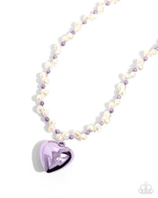 Load image into Gallery viewer, Mermaid Model Purple Necklace