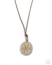 Load image into Gallery viewer, Mandala Marvel Orange Necklace