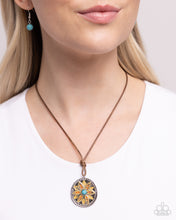 Load image into Gallery viewer, Mandala Marvel Orange Necklace