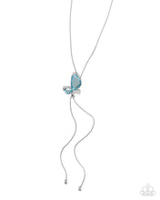 Load image into Gallery viewer, Focused Flutter Blue Necklace