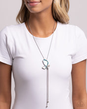 Load image into Gallery viewer, Focused Flutter Blue Necklace