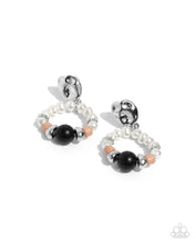 Load image into Gallery viewer, Swirl Selfie Black Earrings