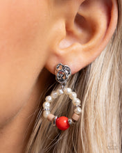Load image into Gallery viewer, Swirl Selfie Red Earrings