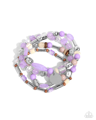 Cloudy Chic Purple Bracelet