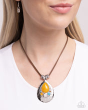 Load image into Gallery viewer, Admirably Artisan Yellow Necklace