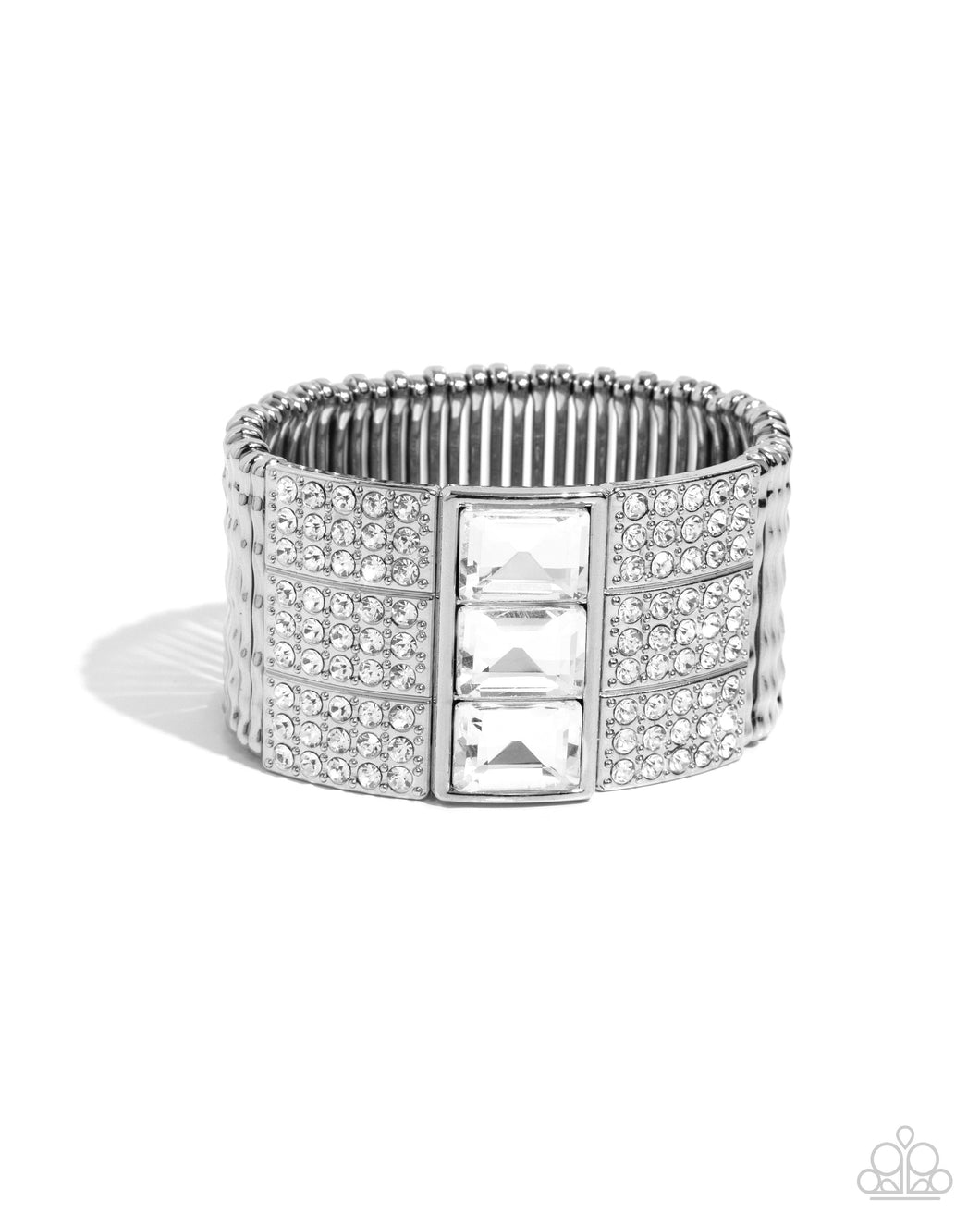 Dramatic Diva White Bracelet