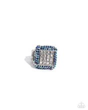 Load image into Gallery viewer, Medium SQUARE Blue Ring