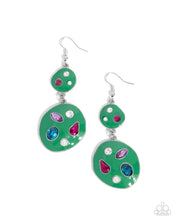 Load image into Gallery viewer, Gallery Genius Green Earrings
