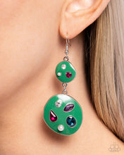 Load image into Gallery viewer, Gallery Genius Green Earrings