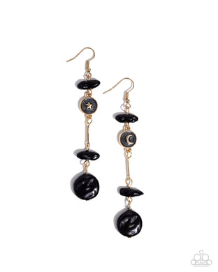 Blissful Balance Black Earrings