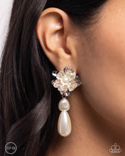 Load image into Gallery viewer, Esteemed Elite White Clip On Earrings