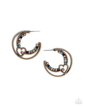 Load image into Gallery viewer, Sympathetic Sweetheart Brass Earrings