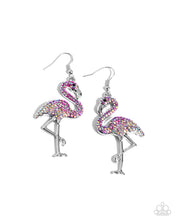 Load image into Gallery viewer, Flamingo Flourish Pink Earrings