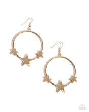 Load image into Gallery viewer, Let SPARKLE Ring! Gold Earrings