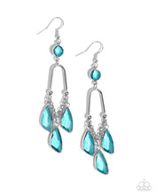 Load image into Gallery viewer, Winged Wardrobe Blue Earrings