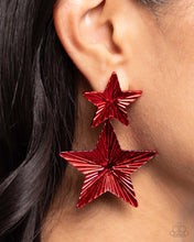 Load image into Gallery viewer, Patriotic Promise Red Earrings