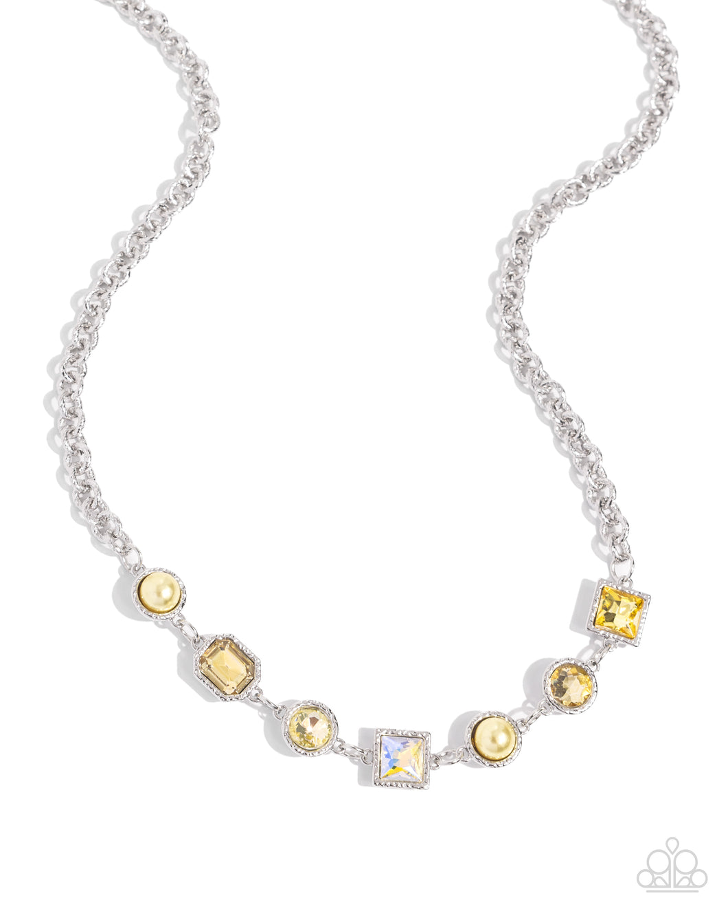 Bejeweled Bravado Yellow Necklace
