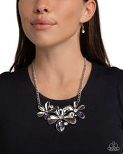 Load image into Gallery viewer, Twirling Triad Purple Necklace