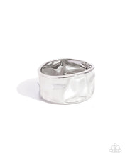 Load image into Gallery viewer, Hammered Hope Silver Hinged Bracelet