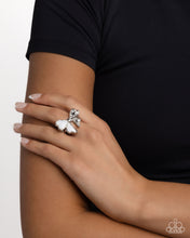 Load image into Gallery viewer, BOW-stopper White Skinny Band Ring