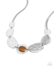 Load image into Gallery viewer, Textured Timbre Brown Necklace