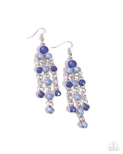 Load image into Gallery viewer, Cascading Clarity Blue Earrings