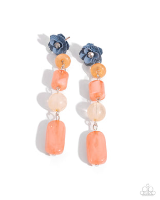 Meditative Magic Orange Earrings