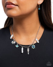 Load image into Gallery viewer, Broaching Beauty Blue Necklace